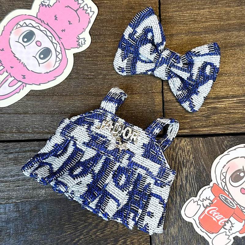 labubu-outfit-j-ador-dior-monogram-dress-set-blue-edition-fits-17cm-labubu-macron-have-a-seat-big-into-energy