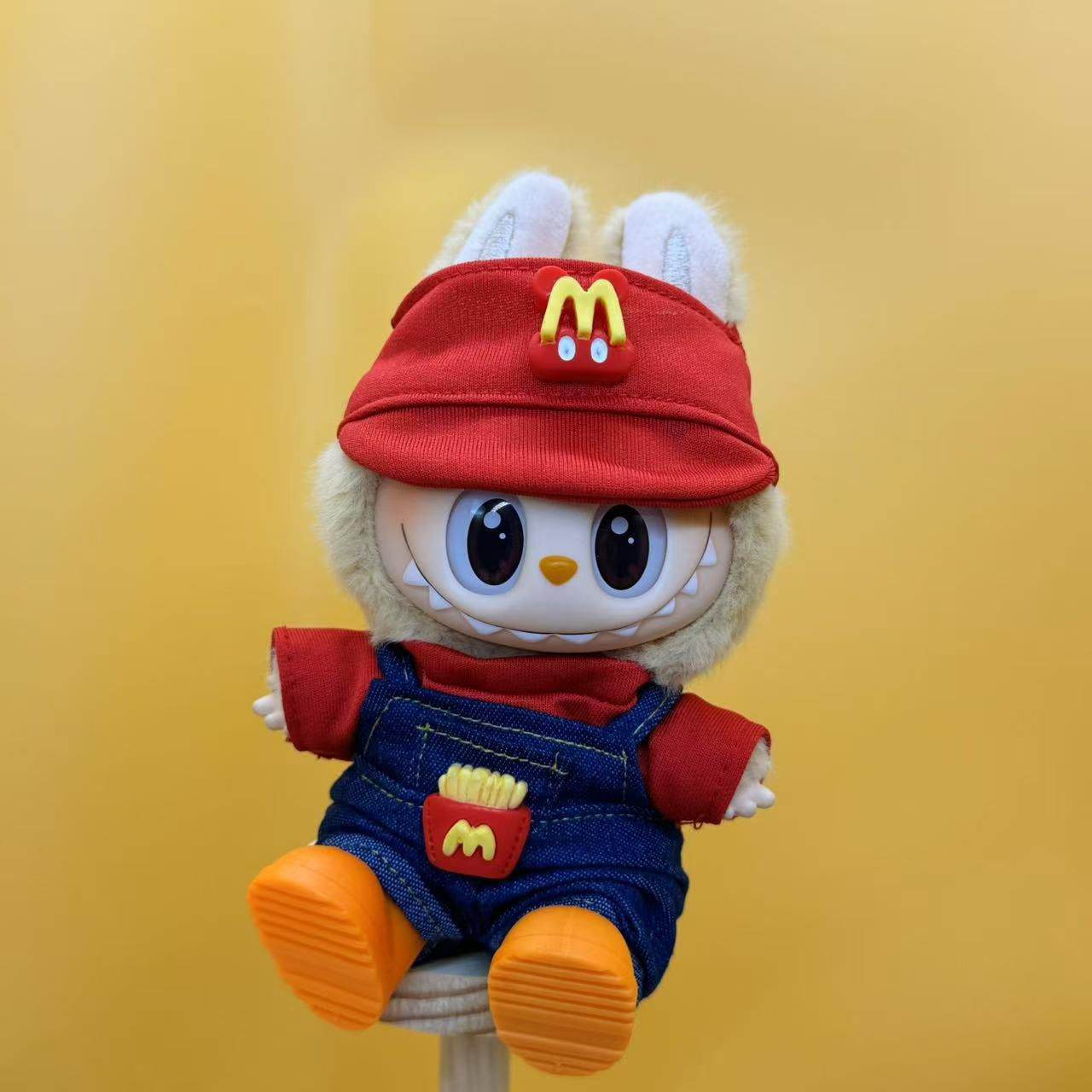 labubu-outfit-mcdonald-s-inspired-mcchic-minis-fry-cook-overalls-sweet-serve-dress-fits-17cm-labubu-macron-have-a-seat-big-into-energy