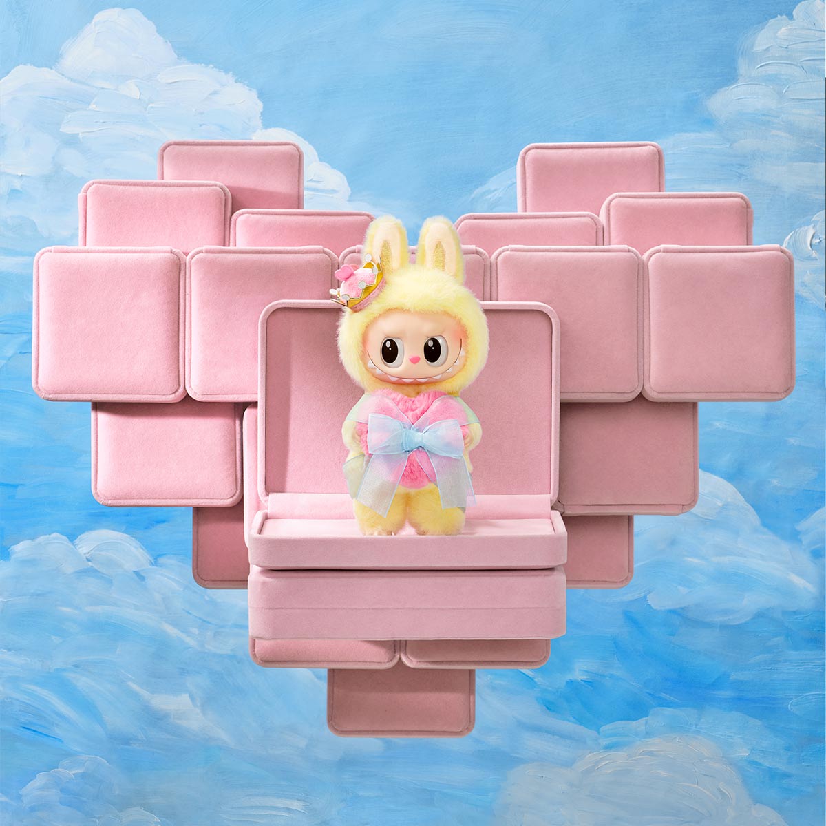THE MONSTERS Let's Checkmate Series–Vinyl Plush Hanging Card