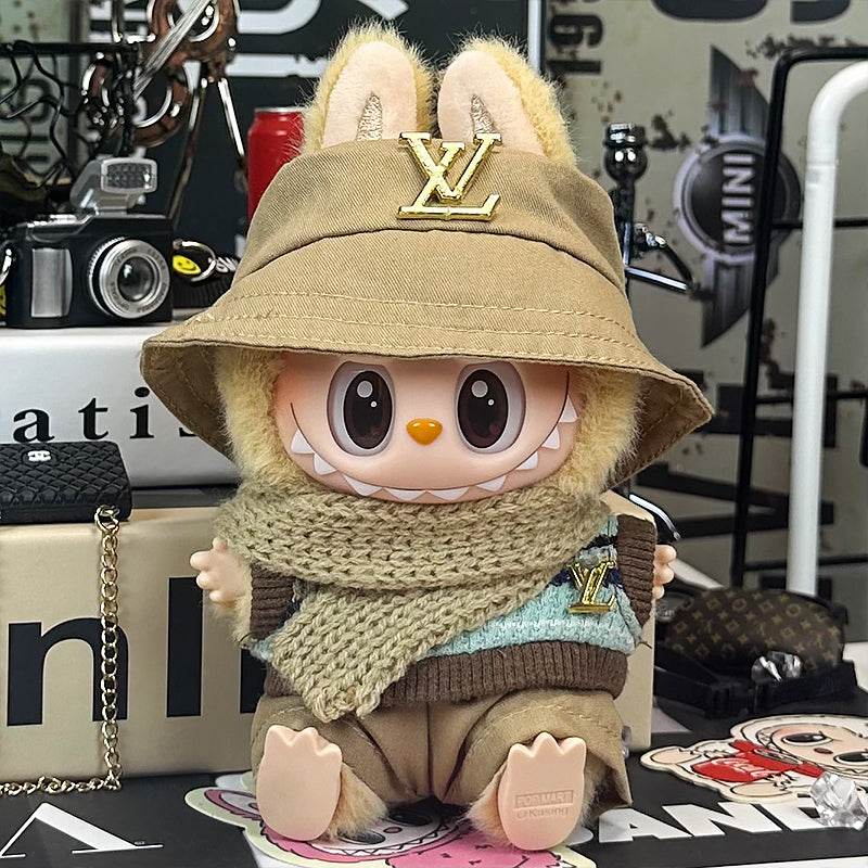 labubu-outfit-golden-lv-bucket-hat-set-fits-17cm-labubu-macaron-have-a-seat-big-into-energy