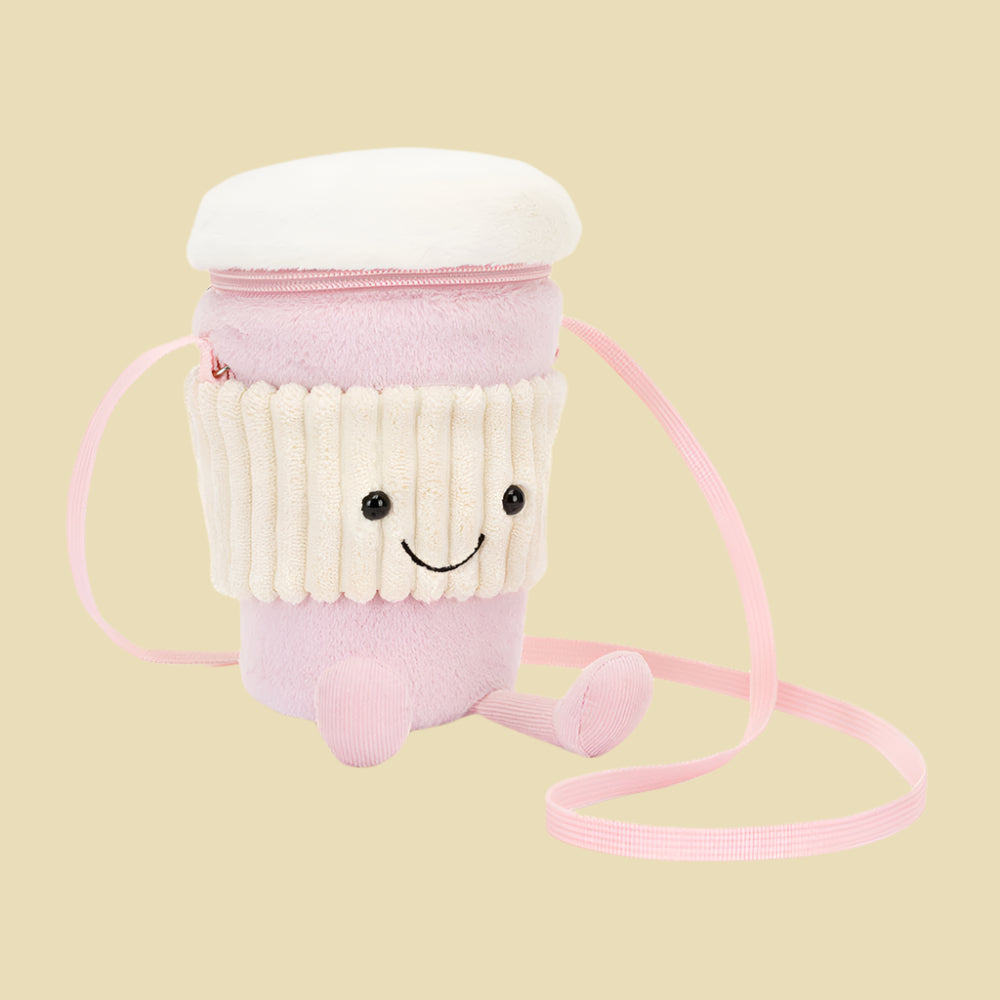 Jellycat Amuseables Coffee-To-Go Pink Bag 1