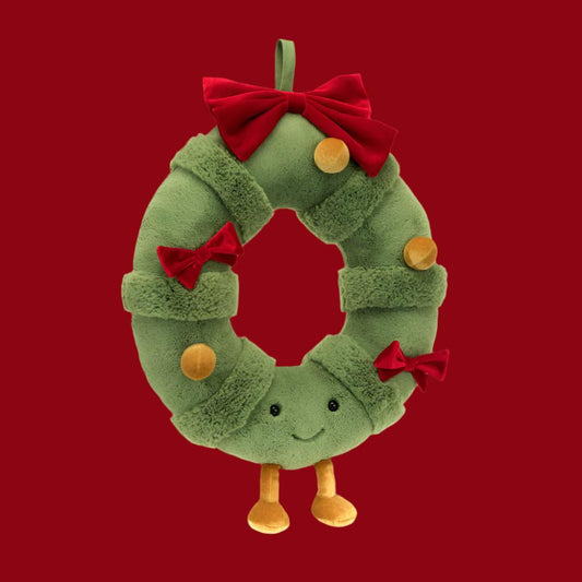 Jellycat Amuseables Decorated Christmas Wreath | Jellycat Holidays Home Decor | jellycat stuffed animals toys | jellycat promo code on sale clearance deals| jellycat christmas Halloween Blackfriday thanksgiving gifts | jellycat diner | jellycats near me | hard to find rare new with tag plush | jellycat plush toys companion for kids | jellycat com | jelly cat plush | halloween jellycat