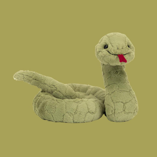 Mykro™ Stevie Snake is inspired by Jellycat Stevie Snake and by Jellycat Amuseables, Jellycat Bunnies, Jellycat Dragons, Jellycat Peach, Jellycat Peanut, Jellycat Sky Dragon.